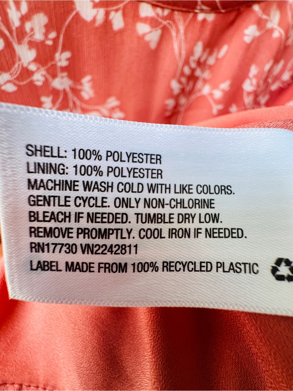 Ava & Viv Coral Floral Ruffle-Sleeve Top - Picture 3 of 5